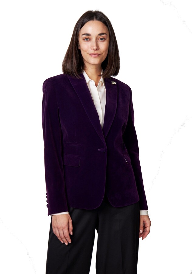 Womens Velvet Blazer ShopStyle UK