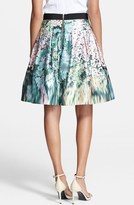 Thumbnail for your product : Ted Baker 'Glitch' Floral Print A-Line Skirt