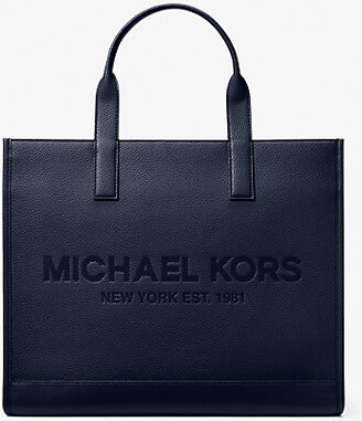 Michael Kors Cooper Logo Embossed Faux Pebbled Leather Tote Bag - ShopStyle