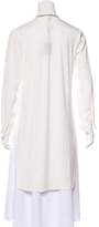 Thumbnail for your product : Halston Long Sleeve Silk Tunic