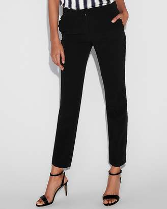 Express Mid Rise Ruffle Pocket Columnist Ankle Pant