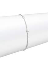 Thumbnail for your product : De Beers Clea Five Diamond Station & 18K White Gold Chain Bracelet