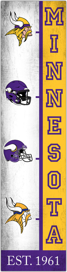 Minnesota Vikings 6" x 24" Progression Wood Sign