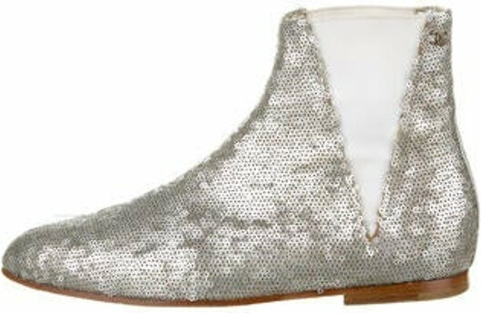 patterned chelsea boots