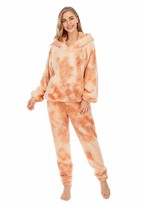 Thumbnail for your product : BEUHOME Pyjamas for Women Girls Ladies PJ's Stunning Printed Warm Fleece Twosie Pajama Set | Pyjama Flannel Shorts or Bottoms Set Lounge Wear for Women Yellow