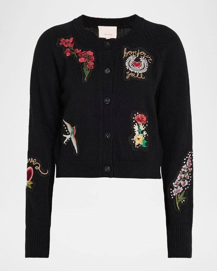 Cinq à Sept Millie Embroidered Western Amour Cardigan