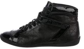 Christian Dior Cannage High-Top Sneakers