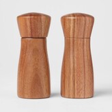 Thumbnail for your product : Threshold 2pc Acacia Indented Salt Shaker and Pepper Grinder Set