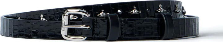 Vivienne Westwood Crocodile-Effect Leather Belt