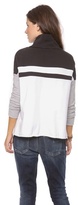 Thumbnail for your product : James Perse Colorblock Funnel Neck Pullover