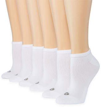 Xersion 6 Pack Zone Cushion No-Show Socks- Womens
