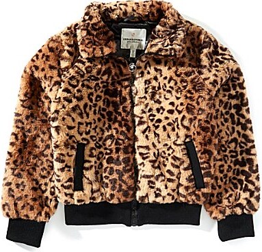 Urban Republic Big Girls Faux Fur Bomber Jacket