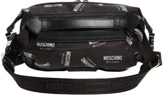 Moschino Logo Print Nylon Blend Belt Bag