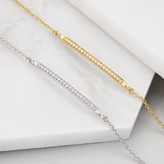 Thumbnail for your product : Lily & Roo Gold Diamond Style Bar Bracelet