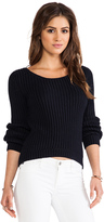Thumbnail for your product : Autumn Cashmere Hi Lo Shaker Stitch Crew Sweater