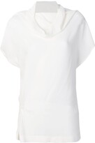 Thumbnail for your product : Jean Paul Knott Structured Cowl-Neck Blouse