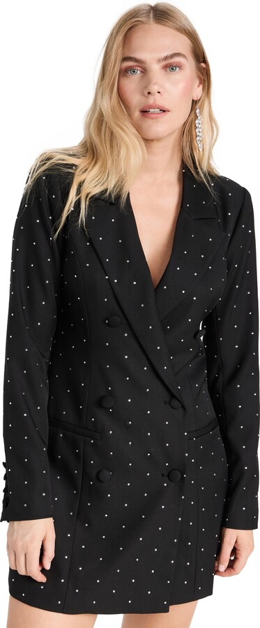 Good American Crystal Exec Blazer Dress