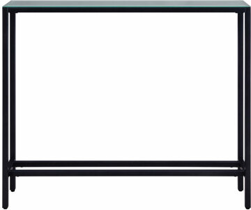 Narrow Mini Console Table with Mirrored Top - Sleek and Versatile for Small Spaces, Perfect for Display and Storage