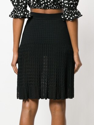 Alaïa Pre-Owned Pleated Lace Skirt