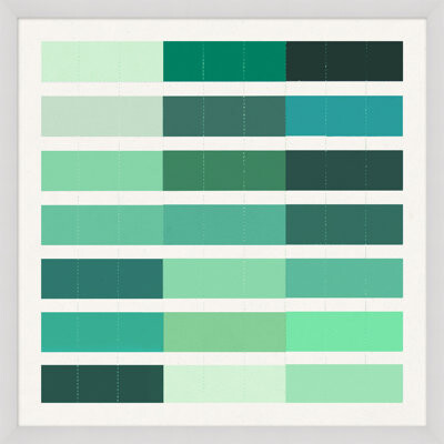 Wendover Art Group Shades of Blue 6 - Picture Frame Painting on Paper