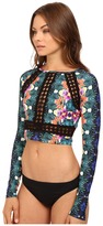Thumbnail for your product : Nanette Lepore Habanera Covers Cropped Rashguard Cover-Up Women's Swimwear