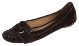 Thumbnail for your product : Kate Spade Suede Round-Toe Loafers