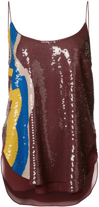Emilio Pucci sequin embellished cami top