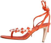 Thumbnail for your product : Bottega Veneta Orange Leather Sandals