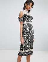 Thumbnail for your product : Elliatt Embroidered Bodycon Dress