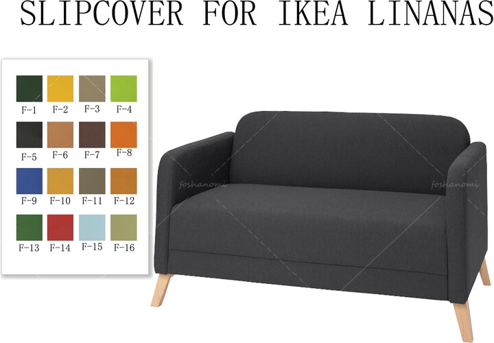 Etsy Replaceable Sofa Covers For Ikea Linanäs(2 Seats, Ikea Covers