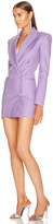 Thumbnail for your product : ATTICO Blazer Mini Dress in Lilac | FWRD