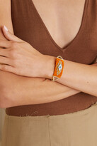 Thumbnail for your product : Diane Kordas Evil Eye Woven Cord, Diamond And Sapphire Bracelet - Orange - one size