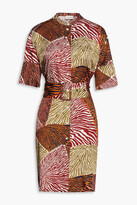 Thumbnail for your product : By Malene Birger Cebina printed satin-twill shirt dress