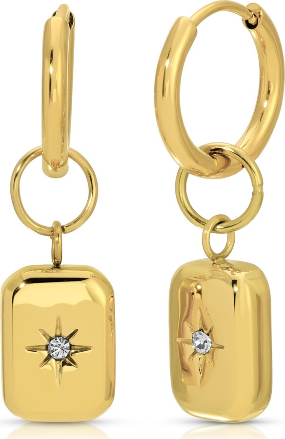 Kozakh Illion Drop Hoop Earrings