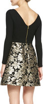 Thumbnail for your product : Alice + Olivia Sarah Long-Sleeve A-Line Cocktail Dress