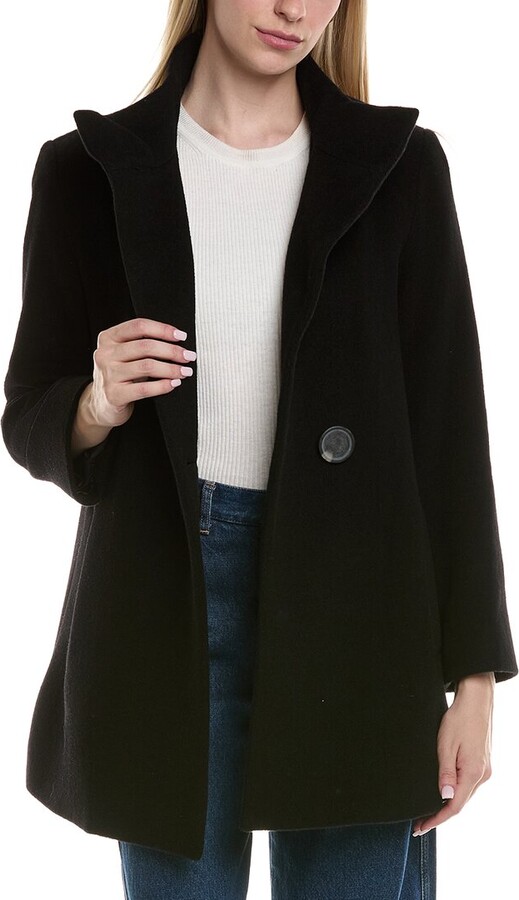Fleurette Wool-Blend Coat