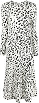 Leopard-Print Midi Dress 
