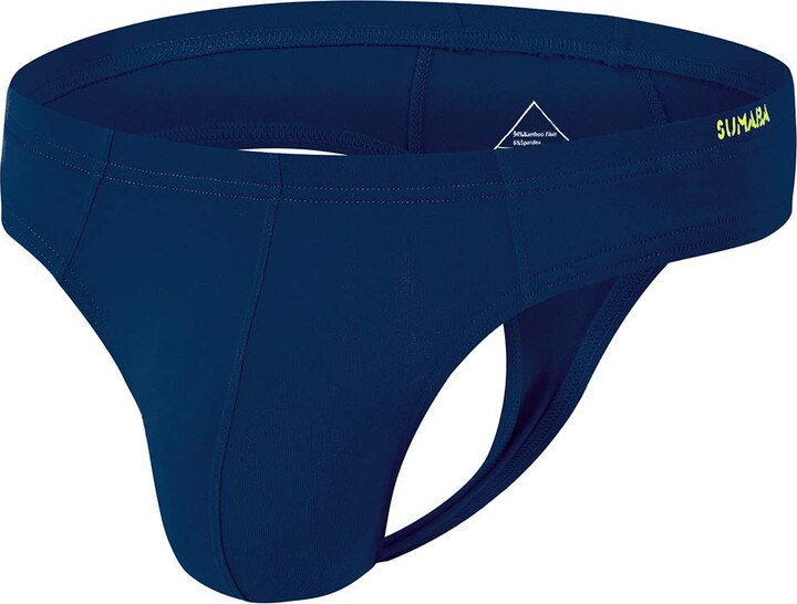 SUMABA Men Thong Sexy Man G-String Butt Flaunting Tongs Undie T-Back  Underwears - blue - Medium - ShopStyle Boxers