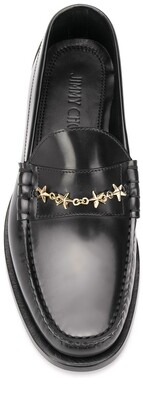 Jimmy Choo Mocca leather loafers
