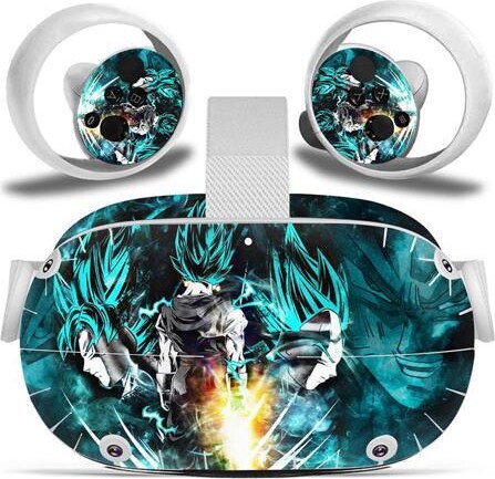 Misskit Vinyl Skin Sticker for Oculus Quest 2 VR Headset Controller PVC Decals Cute Cartoon Wrap Cover for Oculus Quest 2 Accessories