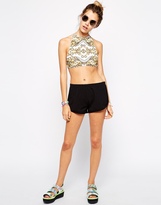 Thumbnail for your product : ASOS Jaded London Gold Chain Bikini Crop Top
