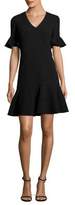 Thumbnail for your product : Rebecca Taylor Textured Bell Sleeve Dress