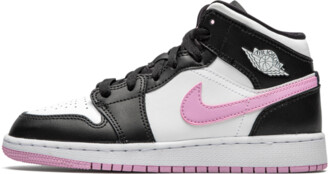 girl jordan shoes pink and black