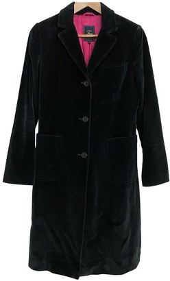 Fay Black Suede Coat for Women Vintage