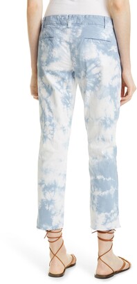 Nili Lotan East Hampton Tie Dye Stretch Cotton Pants