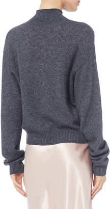 Adam Lippes Brushed Cashmere Grey Sweater