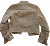 Thumbnail for your product : BCBGMAXAZRIA Beige Leather Jacket