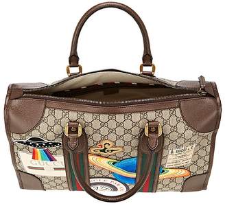 Gucci Men's GG Supreme Appliquéd Duffel Bag