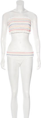 Tory Burch Ruched Two-Piece Swimsuit w/ Tags