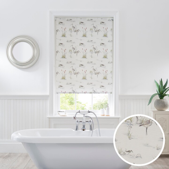 Dunelm Wading Birds Natural Moisture Resistant Daylight Roller Blind ...